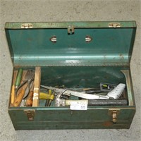 Metal Toolbox w/ Assorted Hand Tools