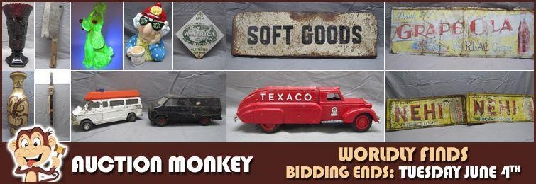 Auction Monkey Worldly Finds