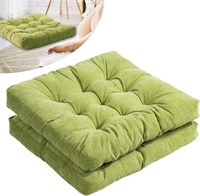 Tiita 22x22 Inch Meditation Pillow  Green