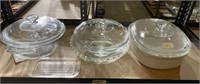 Clear Glass Covered Casseroles