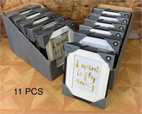 11 Picture Frames (hold 5" x 7" photos)