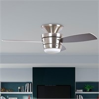 Harbor Breeze Mazon 44-in Brushed Nickel Integrate