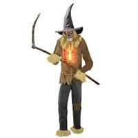 Haunted Living 12-ft Lighted Animatronic Scarecrow