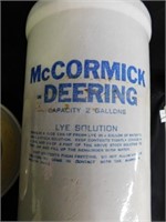 McCormick lye solution ceramic container with