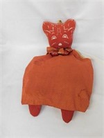 Red cat face lingerie laundry bag