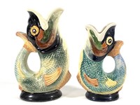 Dartmouth Devon & Royal Winton Glugger Fish Vases