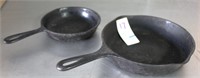 Wagner Ware Iron Pan & Unmarked Pan