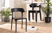 $122 4pk BaxtonStudio Modern Plastic Dining Chairs