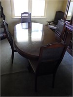 Vintage Dining Table Insert & 6 Chairs
