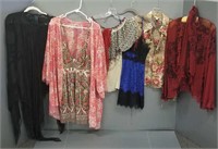 Group of women's designer clothing including