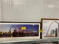 2 FRAMED STL ARCH PRINTS