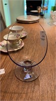 Morgantown Glass Amethyst Purple Coronet Slant