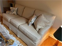 3 Seat Cream Colored Sofa Couch