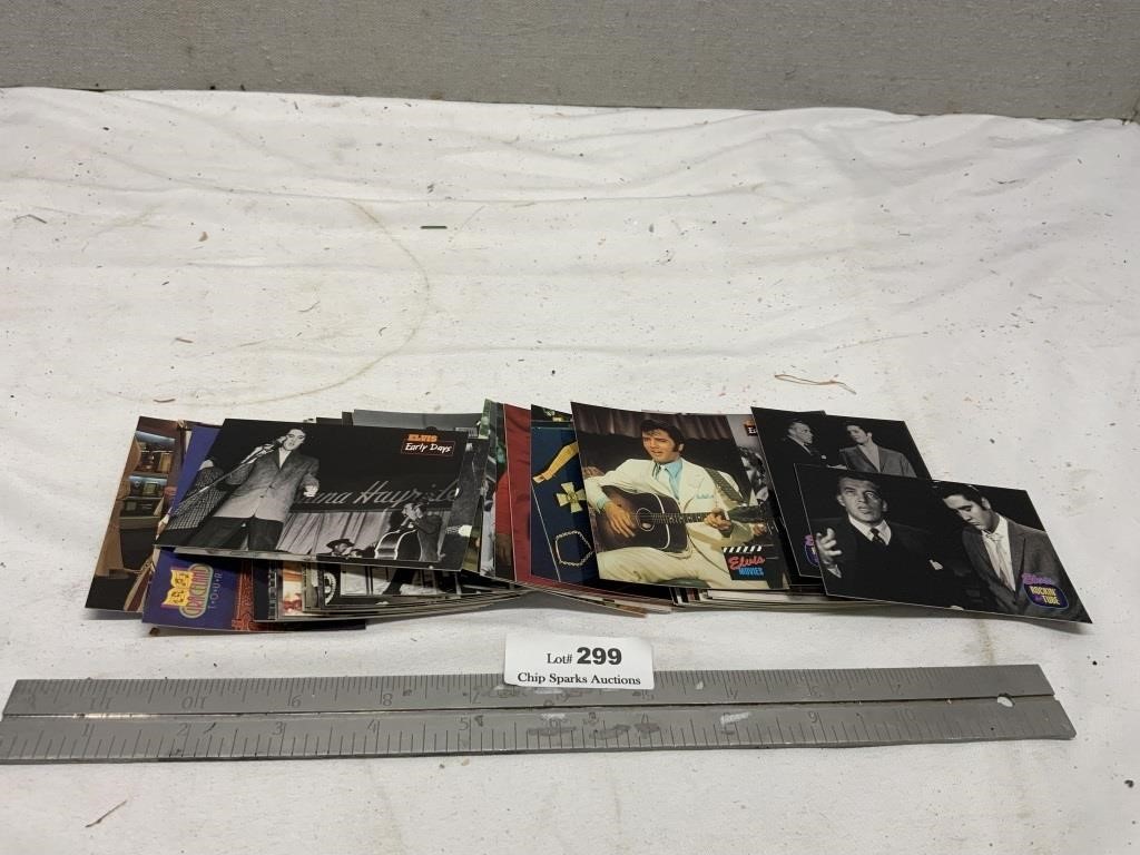 Qty=50 Vintage Elvis Presley Trading Cards