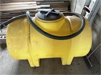 300 gallon plastic tank with hose