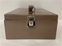 Vintage metal lockbox