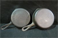 (2X) WAGNER WARE #3 CAST IRON SKILLET