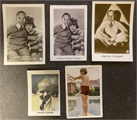 JACKIE COOGAN : 5 x Antique German Cards