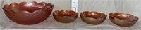 Jeannette marigold crackle berry bowls