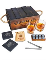 Mixology & Craft Whiskey Stones Gift Set for Men