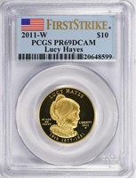 2011-W First Spouse $10 Gold Lucy Hayes