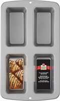 Wilton Recipe Non-Stick Mini Loaf Pan: 4-Cavities