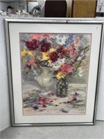 Framed Decorator Print - Flowers in Vase