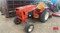 Case 448 Garden Tractor c/w Mower, Tiller, Runs
