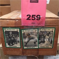 Box of Assorted Hockey and Baseball Cards