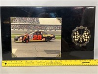 Davey Allison Plaque with Clock