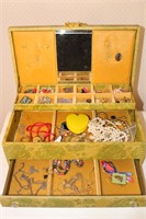 Vintage Jewelry Box of Jewelry