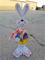 Large Easter Bunny Basket Stand Wood