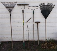 4 Rakes-Sledgehammer-Weed Wacker