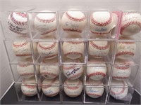 LOT OF 20 SIGNED AUTO BASEBALL (LOTS OF STARS)