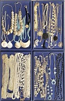 Huge group of costume jewelry necklaces