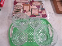 Crystal Dishes, Service Tray & Placemats