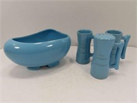 Blue Frankhoma Bowl, Mugs, Pepper