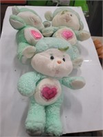 Three Mint Green Sheep Care Bears