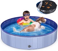 Foldable 63'' Dog Pool with Cover