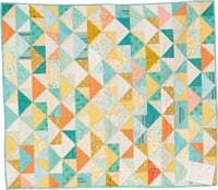 Patchwork Flying Geese, crib quilt, 45" x 39"