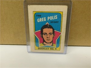 1971-72 OPC Greg Polis #9 Story Booklet