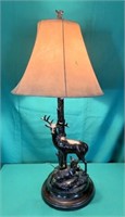 Metal Stag Lamp