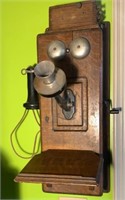 Antique Oak Wall  Phone