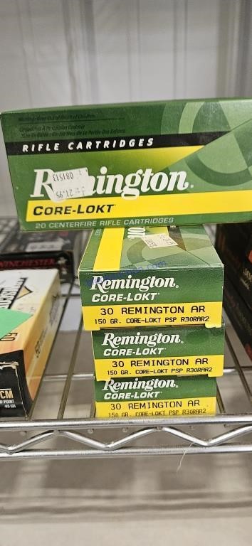 Remington core lokt
30 rem 150 grain
Qty 4