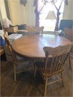Dining table, 6 dining chairs