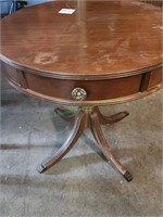 Drum Table W/1 Drawer