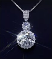 925S 5.0ct + 1.0ct Moissanite Necklace