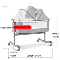 Crib Next to Bed Co Sleeping Baby Cradle