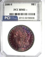1880-S Morgan PCI MS65+ Fantastic Color