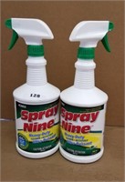 2 Spray Nine Heavy Duty Cleaners